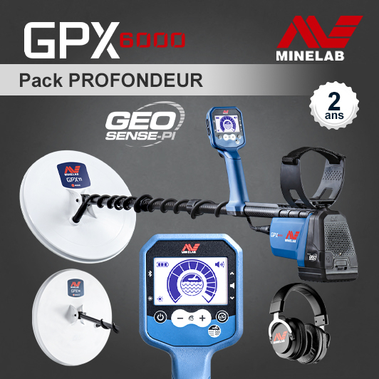 Détecteur Minelab GPX 6000 - Pack Profondeur