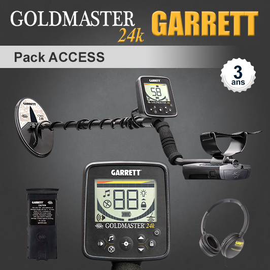 Détecteur Garrett Goldmaster 24k - Pack Access